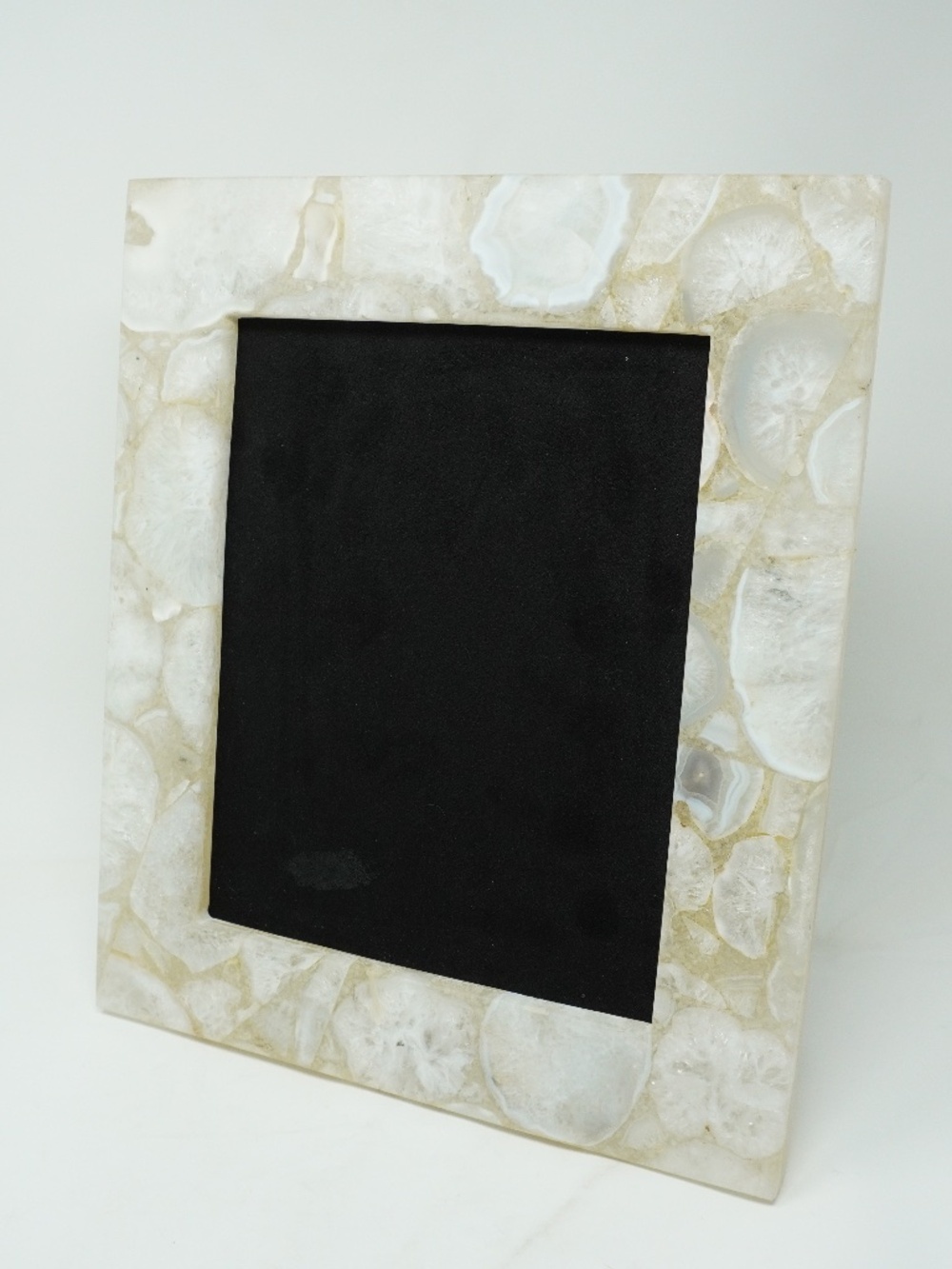 Large Handmade Natural Quartz Agate Picture Frame